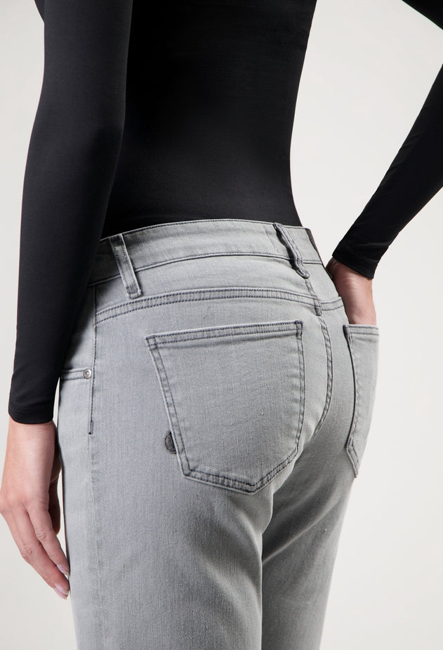 Bryce Mid Straight Jeans Light Grey