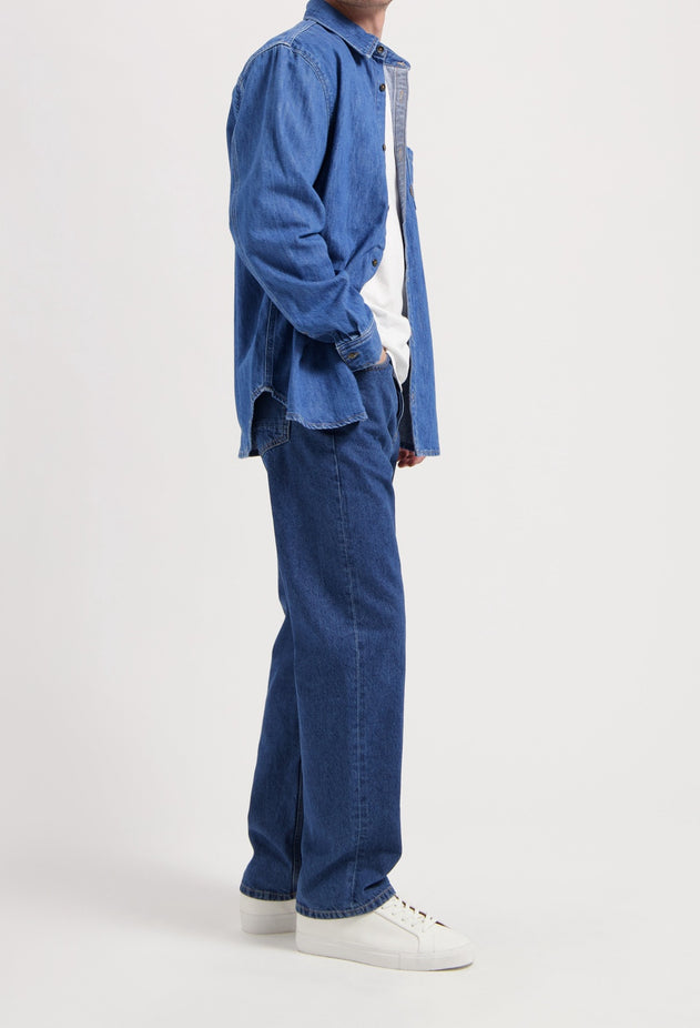 Chris Denim Shirt Medium Stone