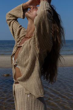 Sole Linen Cardigan Sand