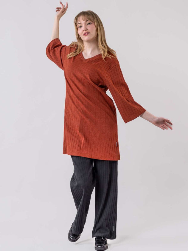 Suvanto Ribbed Tunic Mecca Orange Melted