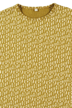 Lasten T-paita Ethnic Mustard