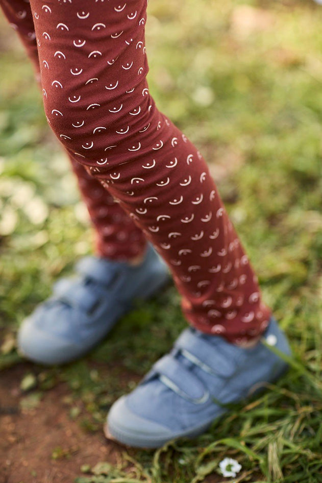 Kid's Organic Cotton Tights Tits Red