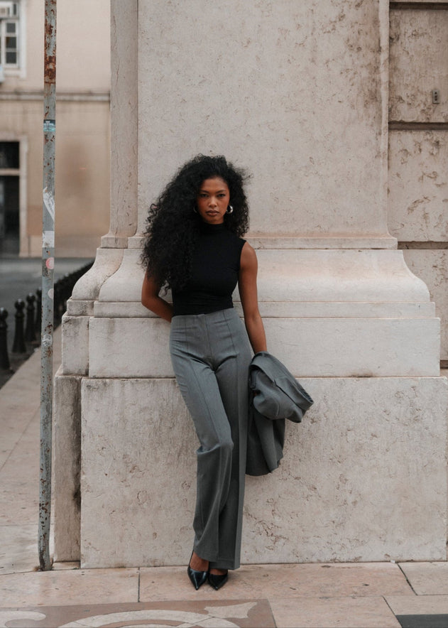 Keanu Flare Trousers Grey