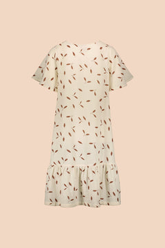 Frill Button Dress Wind