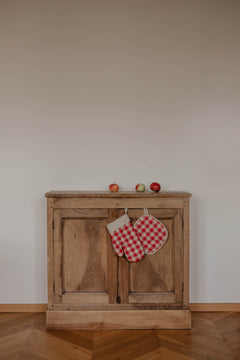 Linen Oven Mitt & Pot Holder Set