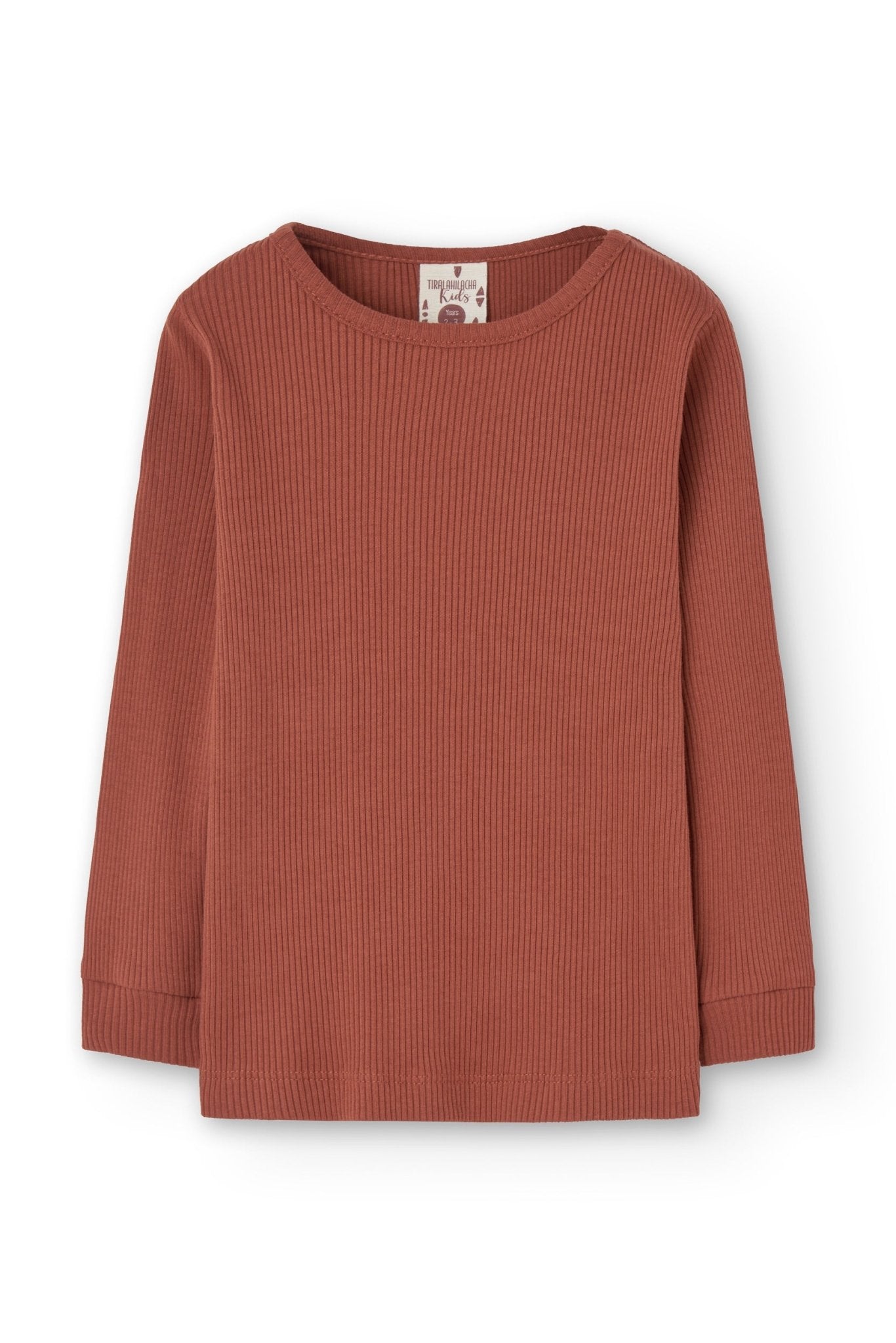 Kid's Grace Ribbed T-Shirt Mars Red