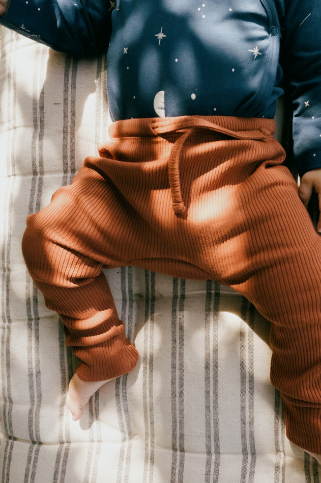 Baby's Gala Ribbed Pants Mars Red