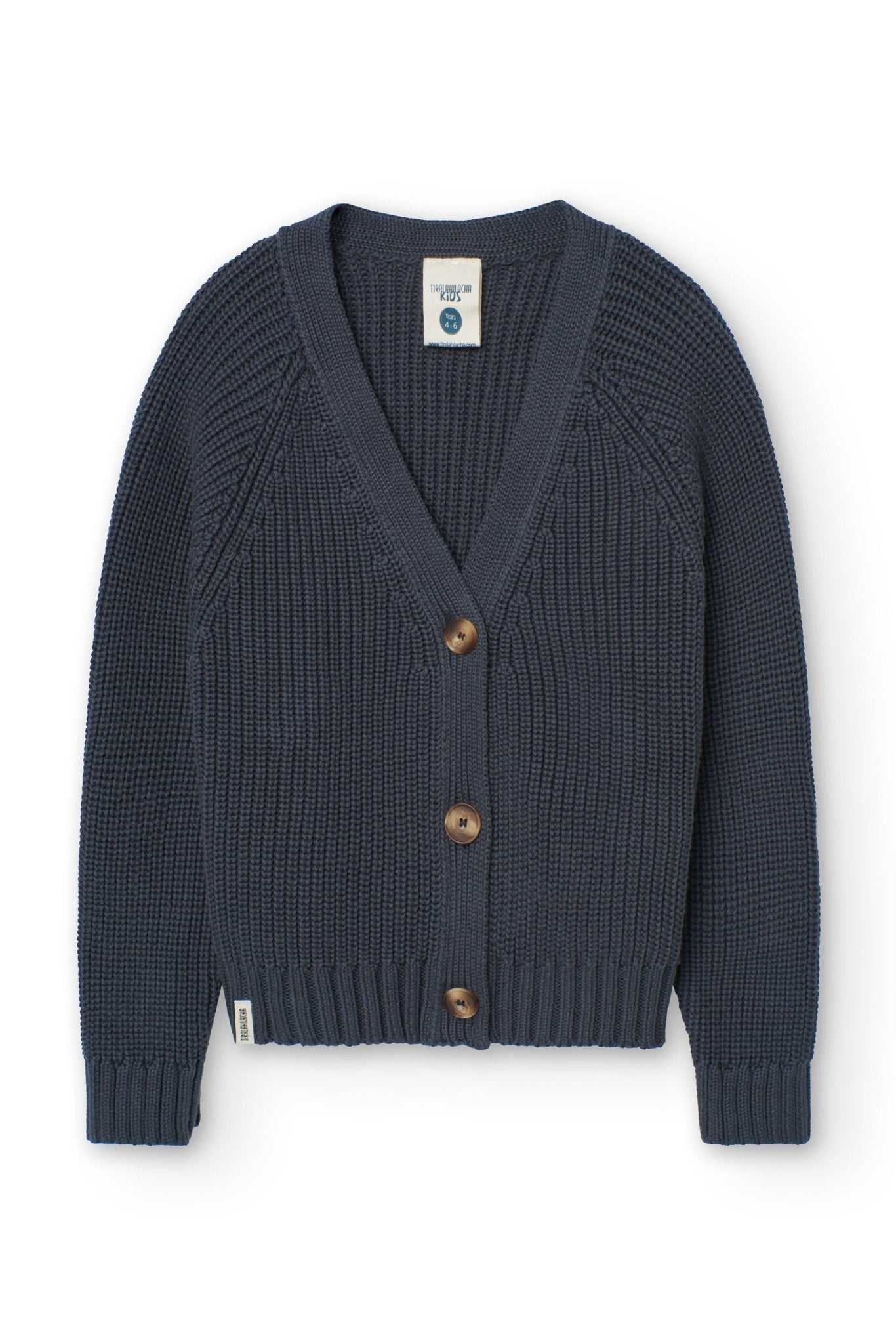 Kid's Giova Short Cardigan Grey Blue