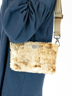 Pilvi Bag Faux Fur Beige