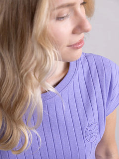 Uoma Ribbed Tunic Purple