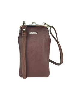Vuotos Small Leather Bag Dark Brown
