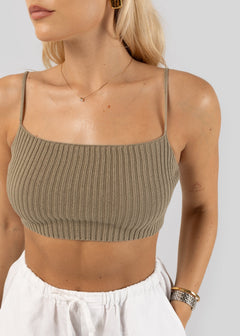 Aruba Backless Top Green