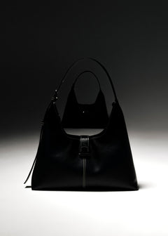 The Caviar Leather Bag Black