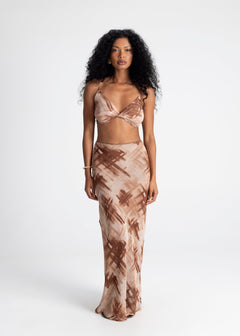 Perla Twisted Front Top Earth