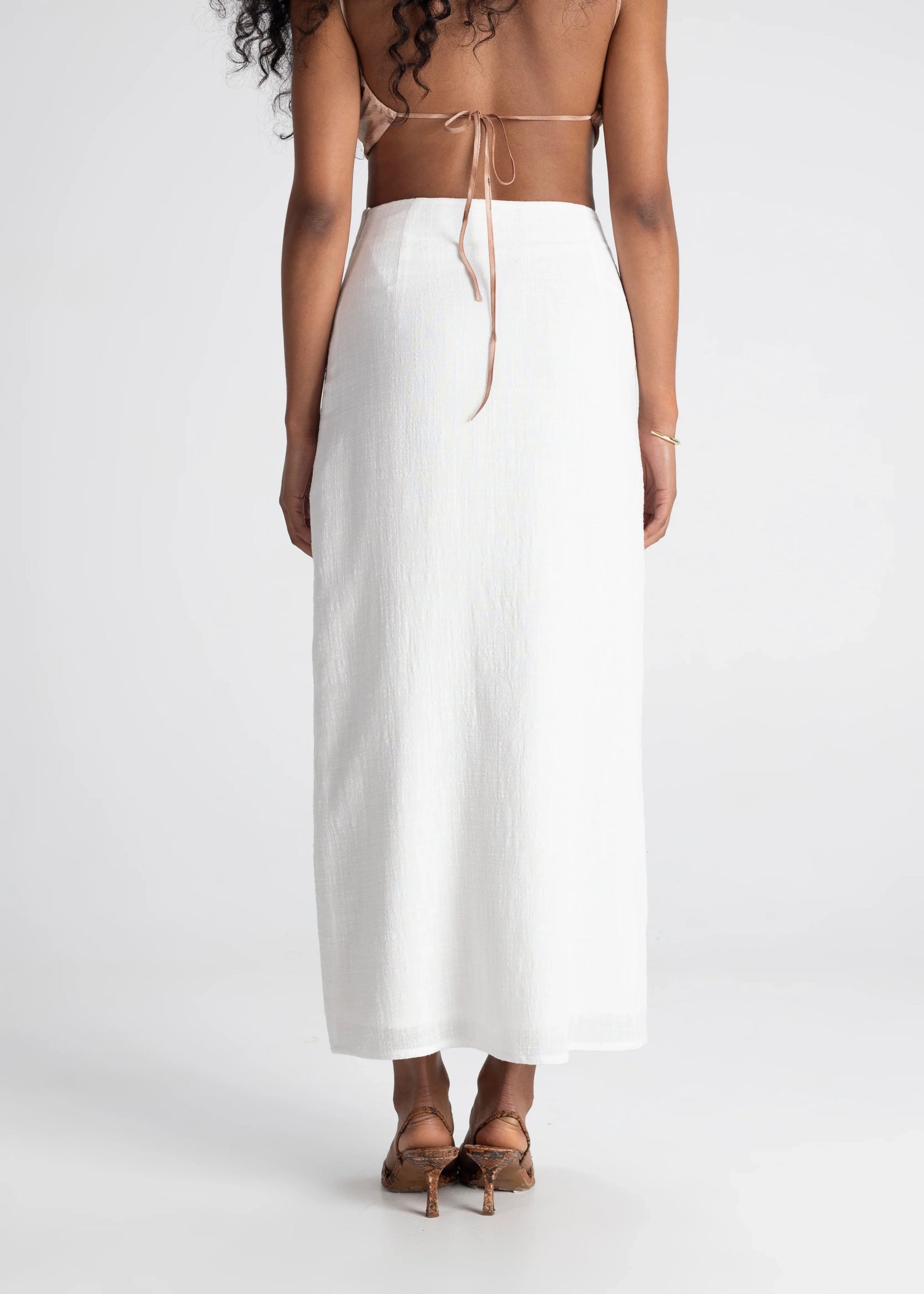 Margherita Cotton Skirt White