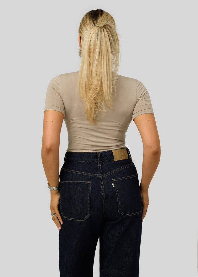 90’s Fitted T-Shirt Stone Beige