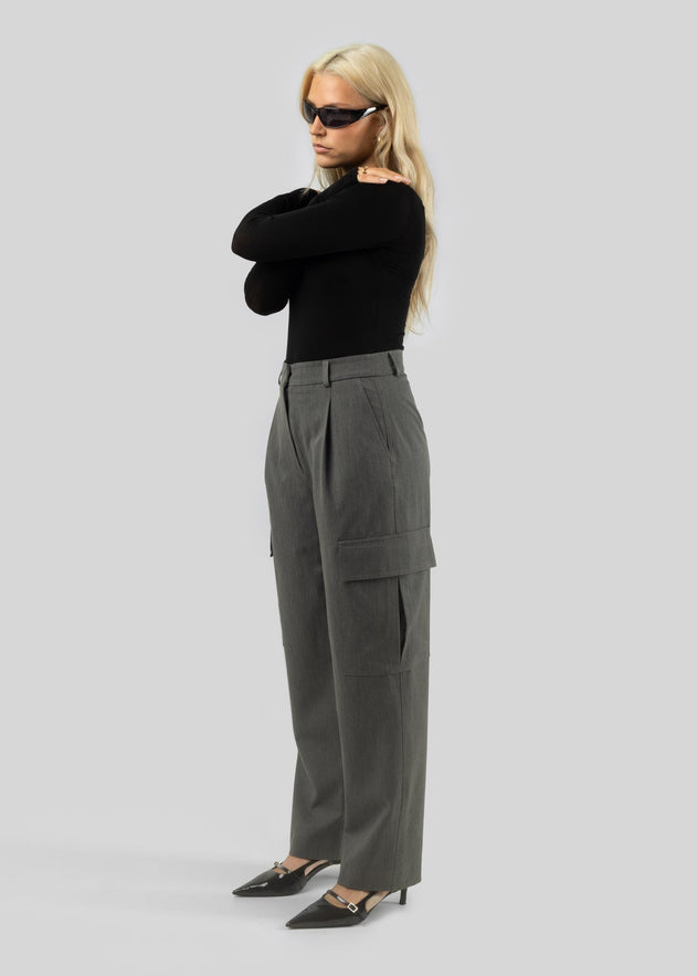 Ezra Cargo Trousers Grey