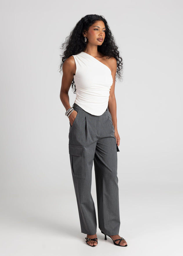 Ezra Cargo Trousers Grey