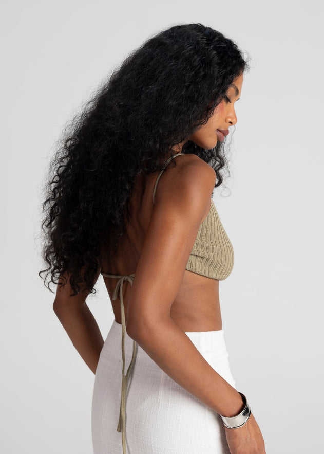 Aruba Backless Top Green