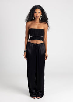 Giselle Bandeau Top Black