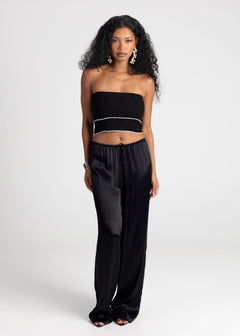 Giselle Bandeau Top Black