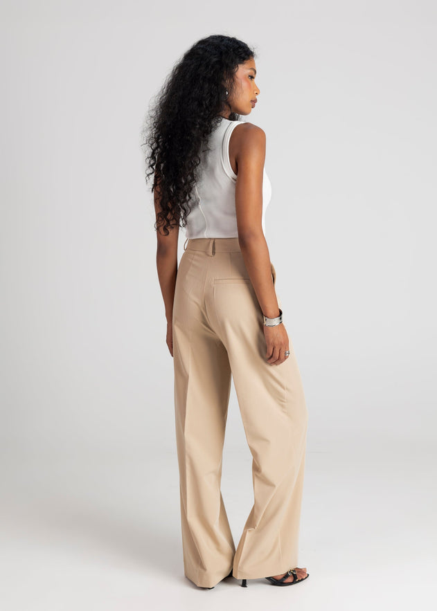 Jagger Tailored Trousers Beige
