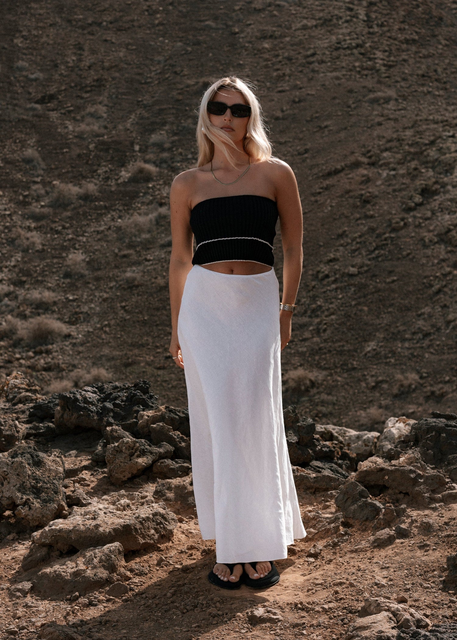 Giselle Bandeau Top Black