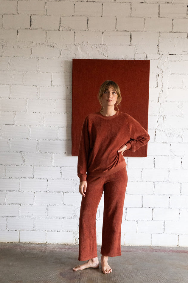 Gloria Terry Trousers Mars Red