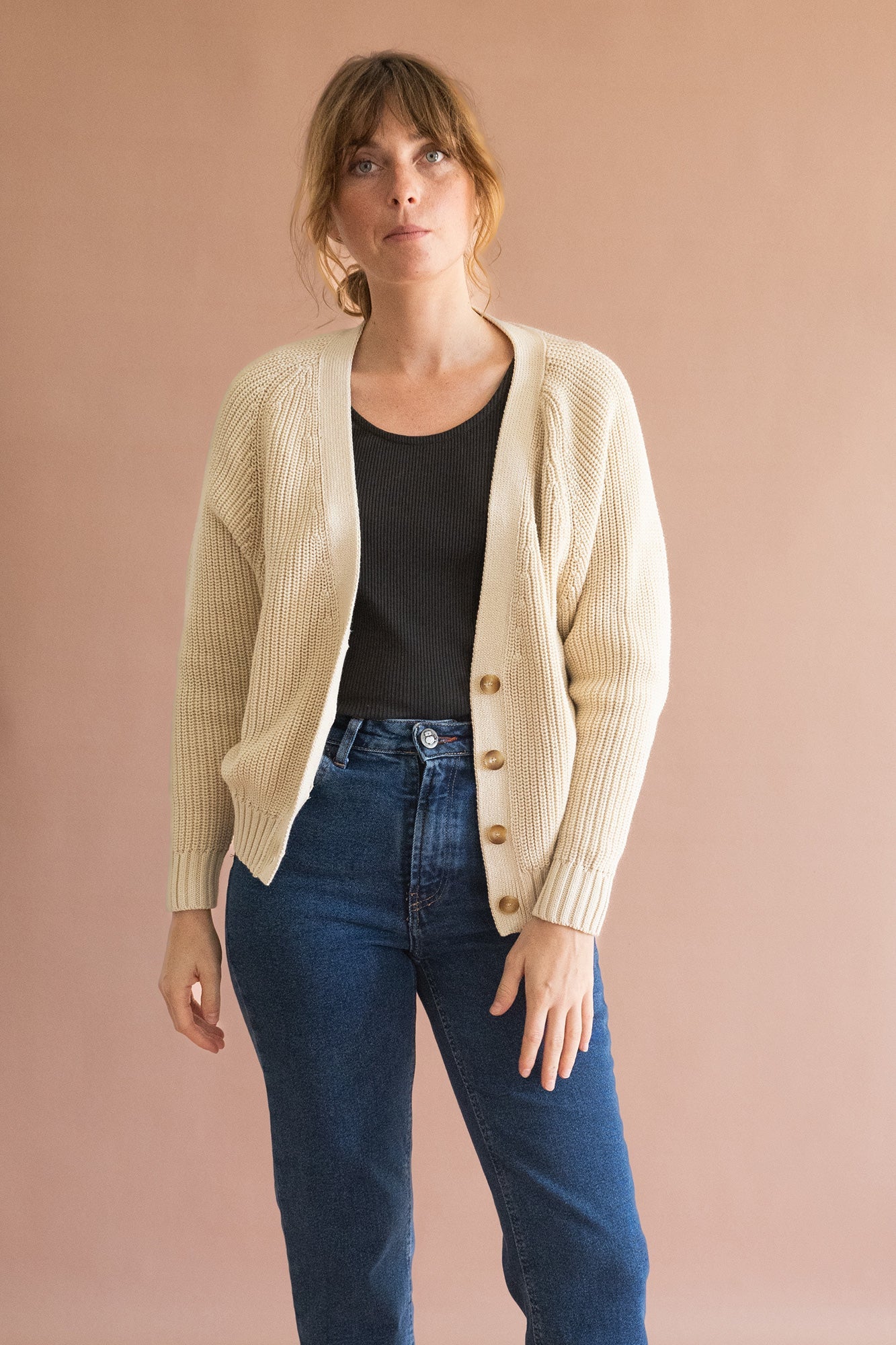 Gueda Momfit Denim Trousers Vintage Blue