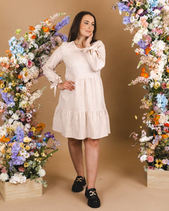 Hailey Dress Sandshell Beige - IVALO.COM