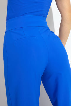 Harmony Trousers High Waisted Blue