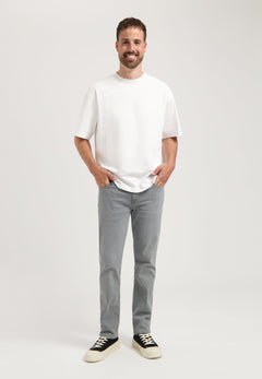 Bryce Mid Straight Jeans Light Grey