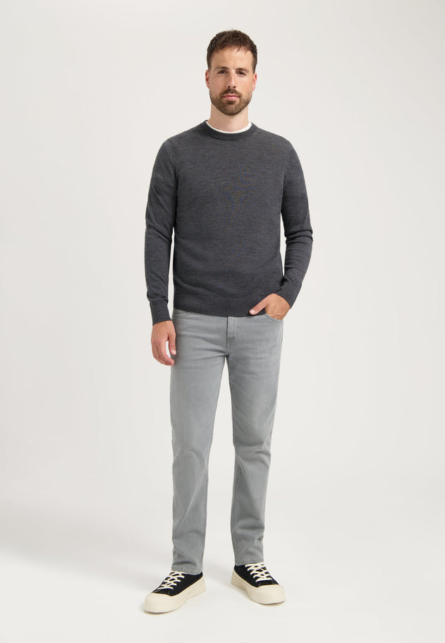 Bryce Mid Straight Jeans Light Grey