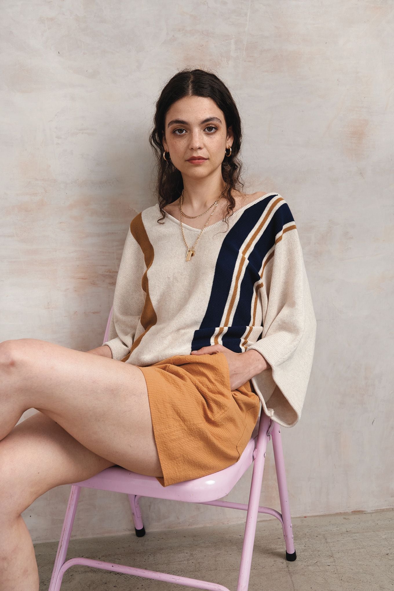 Freddie Organic Cotton Blouse Sand