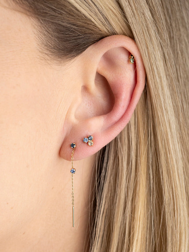 Justin Chain Earring Blue