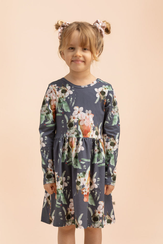 Kids' Blue Blossom Dress