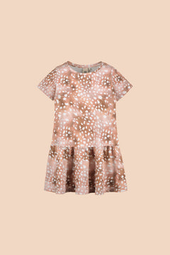 Kids' Frill T-Shirt Dress Copper Bambi