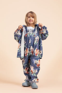 Kids' Rain Coat Blue Blossom