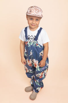 Kids' Rain Overalls Blue Blossom