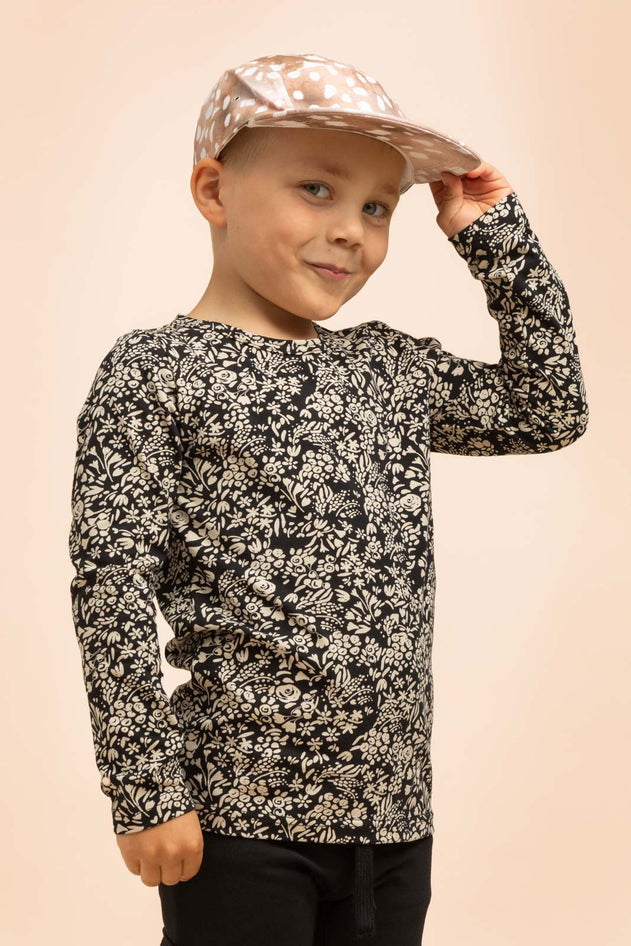 Kids' T-shirt Long Sleeve Night Meadow