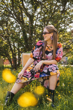 Tiered Midi Dress Wild Lea