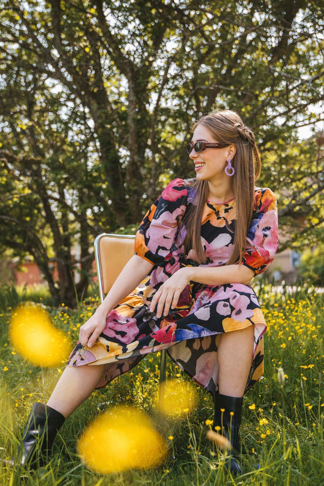 Tiered Midi Dress Wild Lea