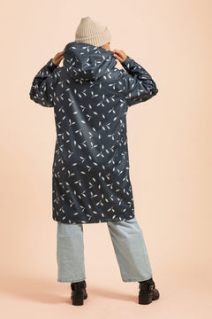 Women's Rain Coat Indigo Wind