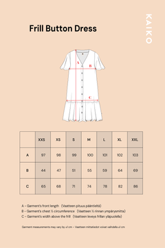Frill Button Dress Wind