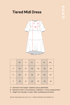 Tiered Midi Dress Wild Lea