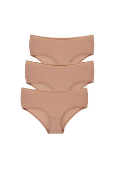 Karinna Hipster Underpants 3-Pack Beige