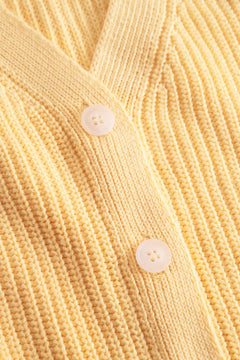 Short Cardigan Light Yellow
