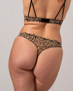 Lace Thong 3-Pack Leopard