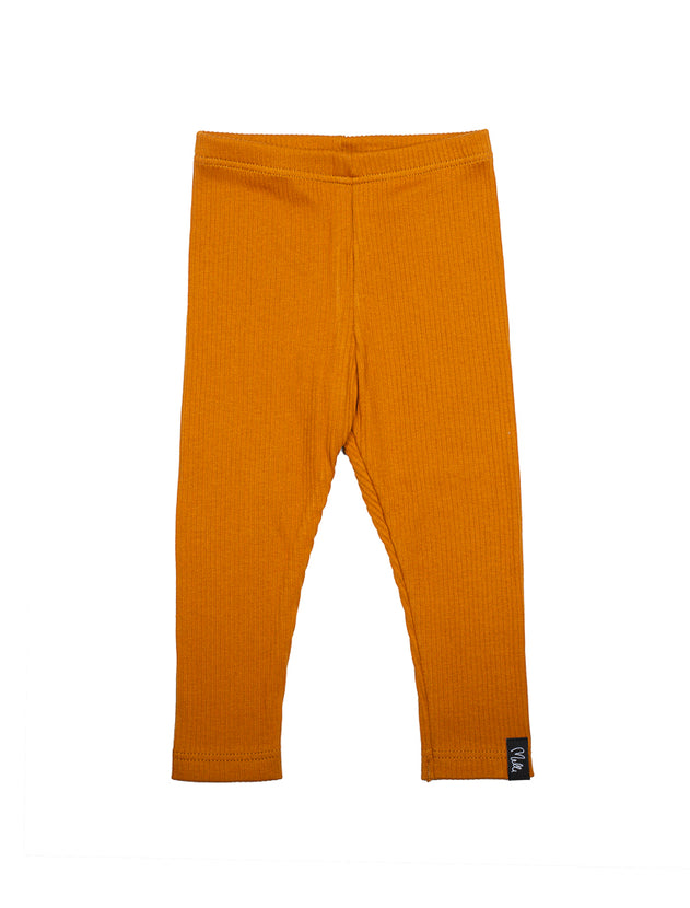 Baby's Melli EcoDesign Ribbed Leggings Orange