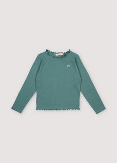 Singapore Kids' Long Sleeve Azure Teal Green